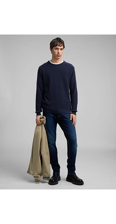 コットンウール ワッフルニット